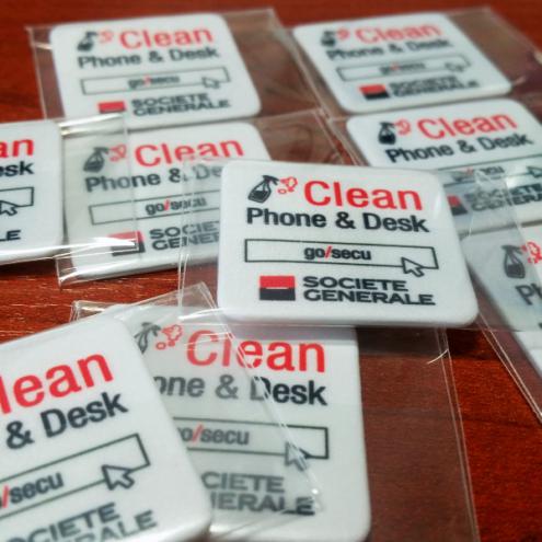 Mobile Clean Sticker Fabrication de Sticker Cleaner Microfibre - patch nettoyant smartphone